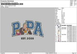 Papa Photo 2505 Embroidery File 6 sizes
