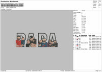 Papa Photo 200525 Embroidery File