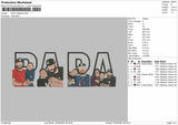 Papa Photo 200525 Embroidery File