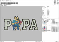 Papa Photo 2905B Embroidery File
