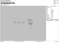 Papadraw Embroidery File 6 sizes