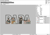 Papa Photo 2305 Embroidery File 6 sizes