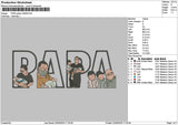 Papa Photo 2305 Embroidery File 6 sizes