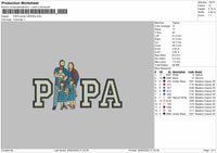 Papa Photo 2905A Embroidery File 6 sizes