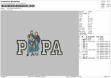 Papa Photo 2905A Embroidery File 6 sizes