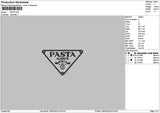 Pastatext1804 Embroidery File 6 sizes