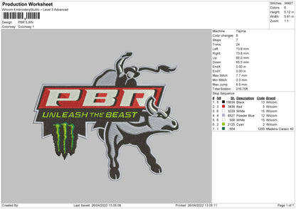 PBR Embroidery File 4 size