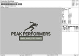 Peaktext Embroidery 3 Files