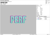Perf Embroidery File 4 size