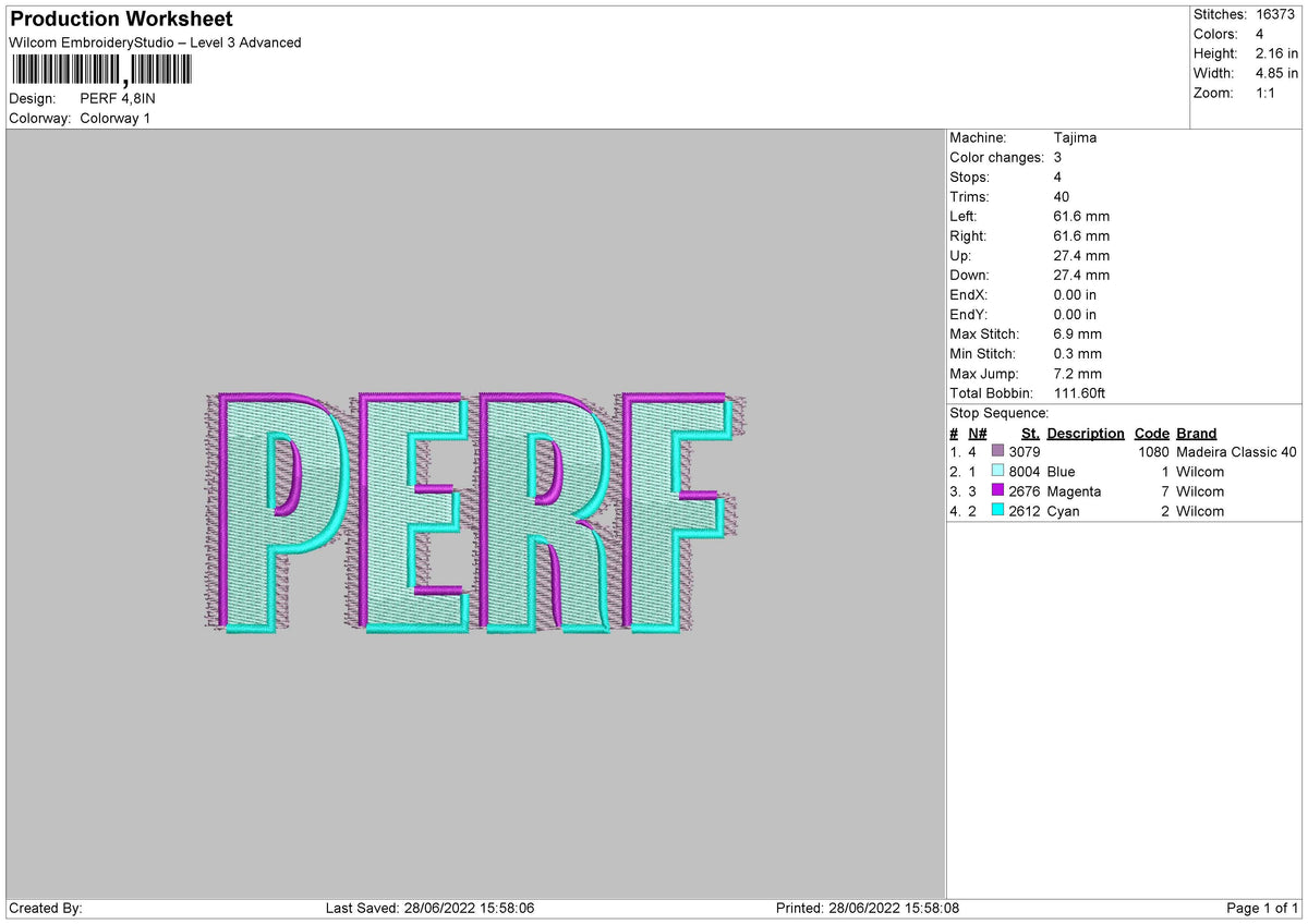 File Perf Perf Embroidery File 4 size – Master Digitizer