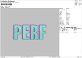 Perf Embroidery File 4 size