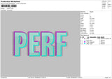 Perf Embroidery File 4 size