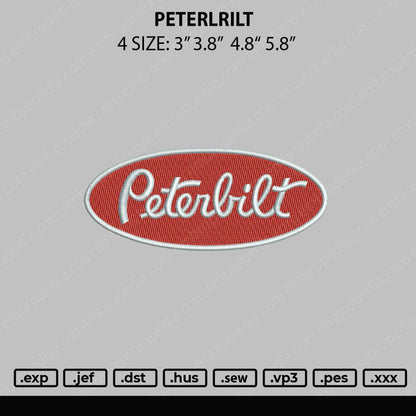 Peterlrilt Embroidery File 4 sizes