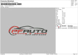 PF Auto Repair Embroidery File 4 size