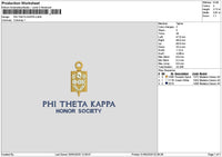 Thetatext Embroidery File 6 sizes