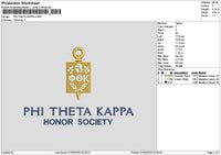 Thetatext Embroidery File 6 sizes