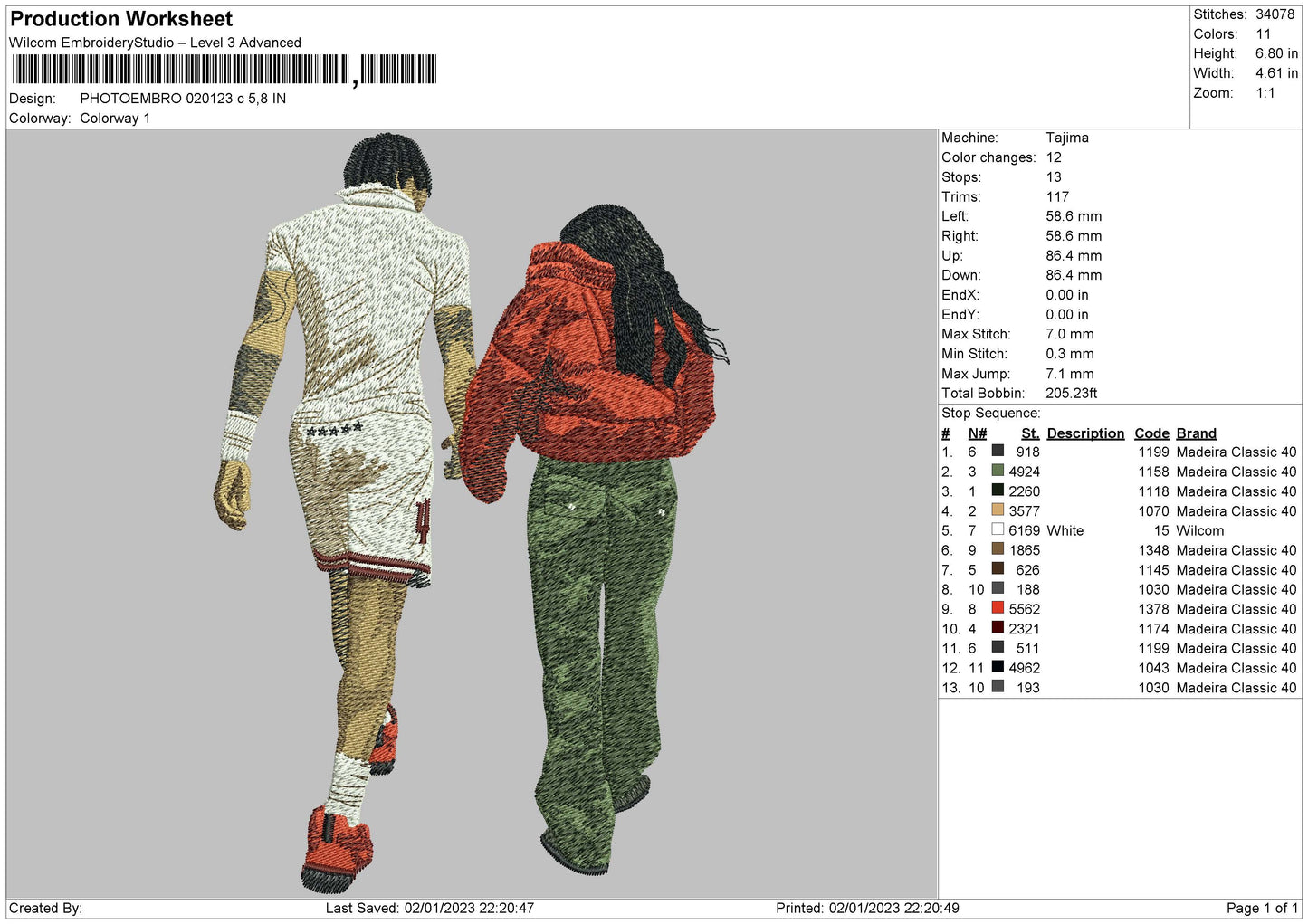 Photoembro 0201c Embroidery File 6 sizes