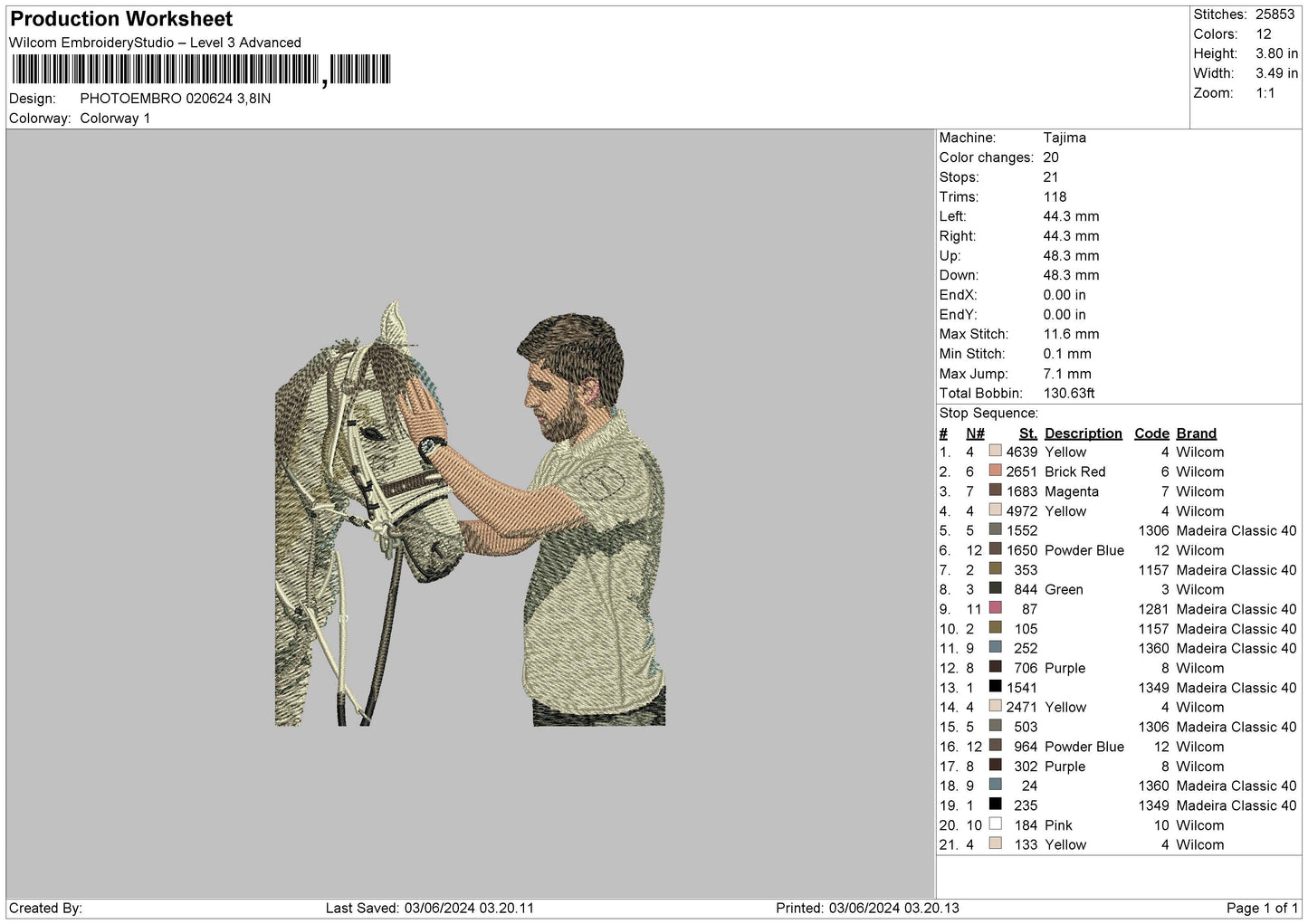Photoembro 0206 Embroidery File 6 sizes