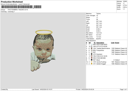 Photoembro 1402 Embroidery File 6 sizes
