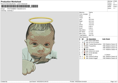 Photoembro 1402 Embroidery File 6 sizes