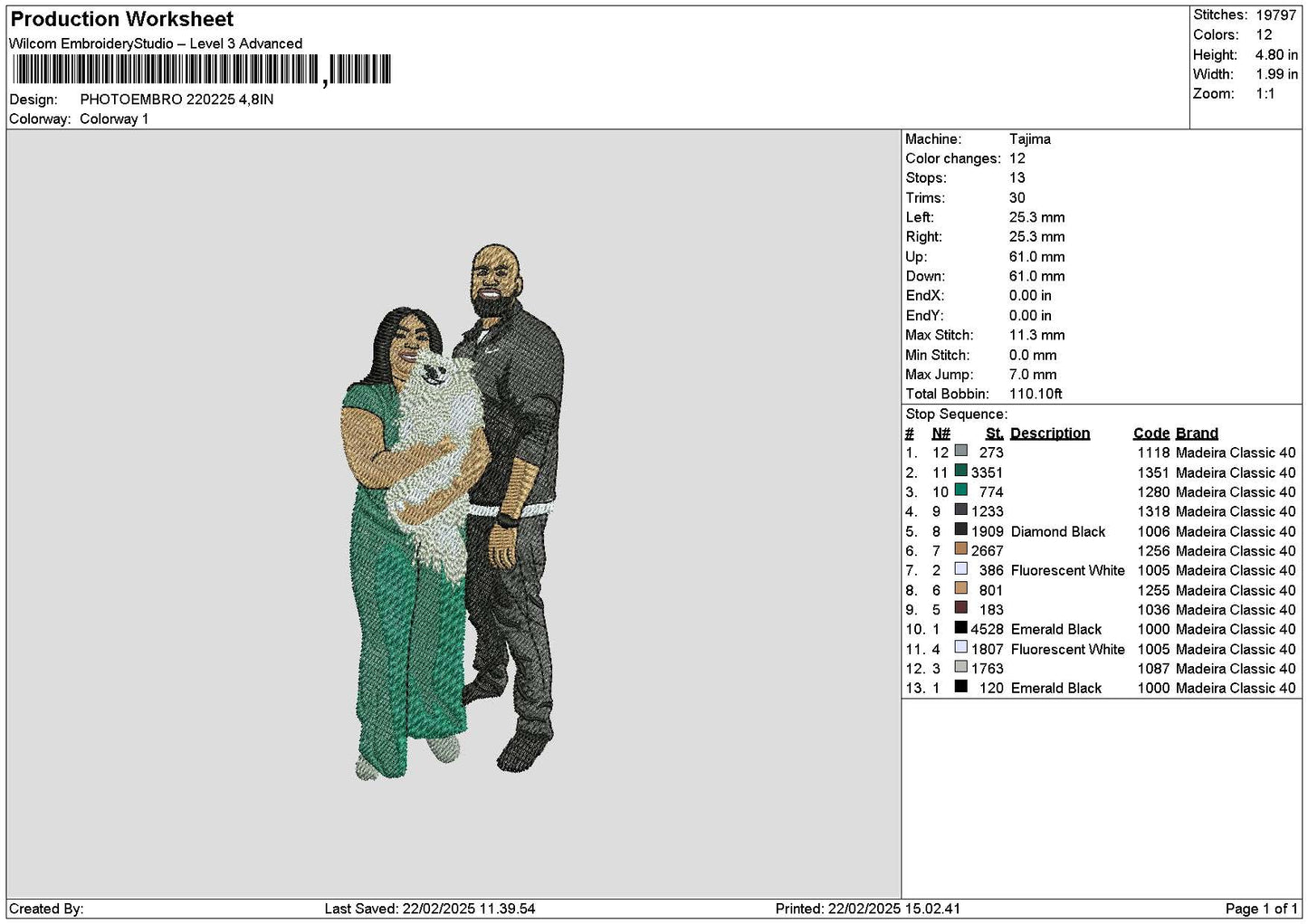 Photoembro 2202 Embroidery File 6 sizes