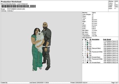 Photoembro 2202 Embroidery File 6 sizes