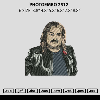 Photoembro 2512 Embroidery File 6 sizes