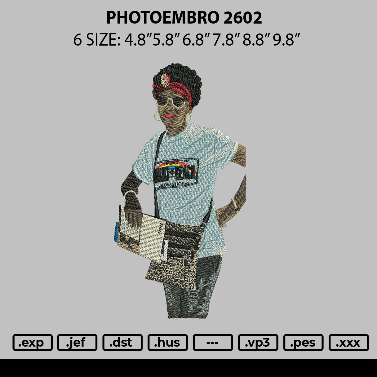 Photoembro 2602 Embroidery File 6 sizes