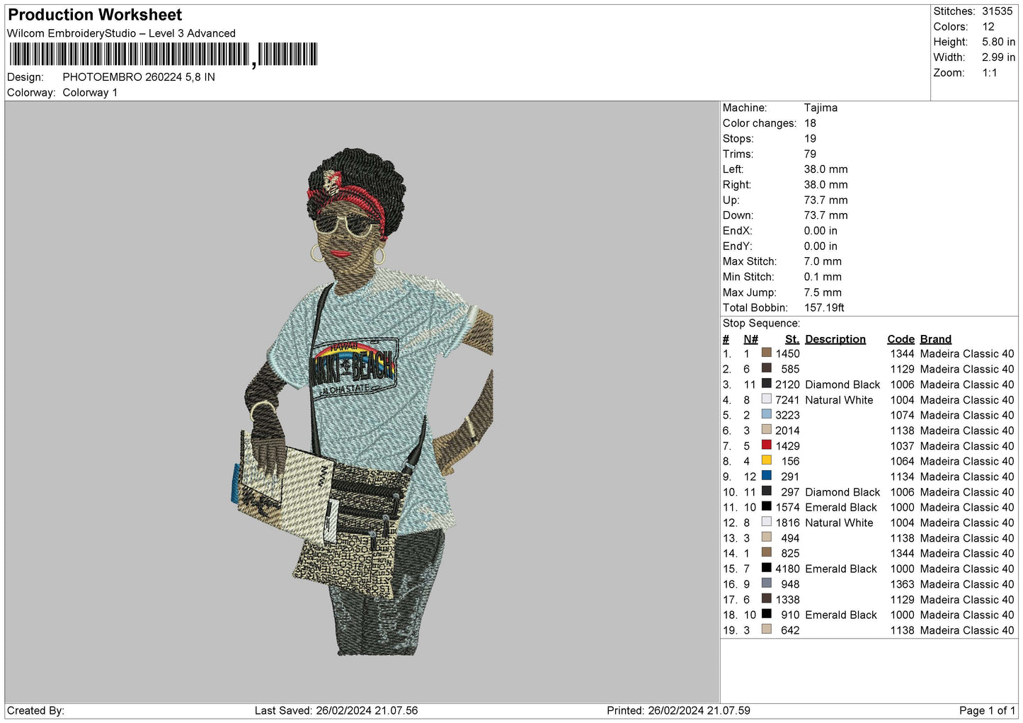 Photoembro 2602 Embroidery File 6 sizes