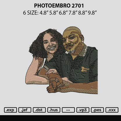 Photoembro 2701 Embroidery File 6 sizes
