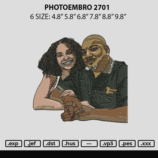 Photoembro 2701 Embroidery File 6 sizes