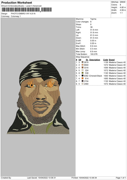 Photo Embro V41 Embroidery File 4 size
