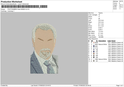 Photoembro 0608 Embroidery File 6 sizes