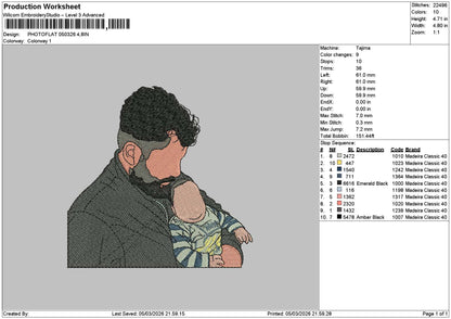Photoflat 0503 Embroidery File 6 sizes