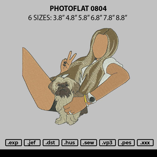 Photoflat 0804 Embroidery File 6 sizes