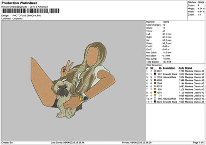 Photoflat 0804 Embroidery File 6 sizes