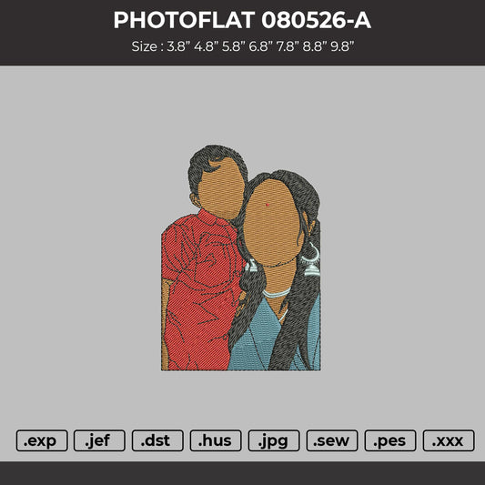 PHOTOFLAT 080526-A  Embroidery File 6 sizes