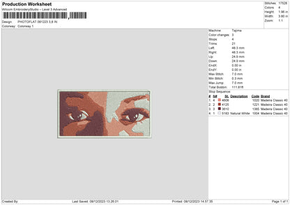Photoflat 0812 Embroidery File 6 sizes