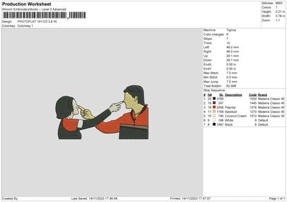 Photoflat 1411 Embroidery File 6 sizes