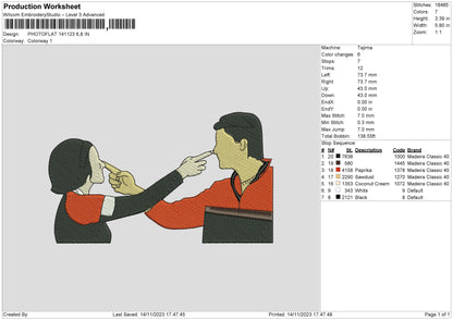 Photoflat 1411 Embroidery File 6 sizes