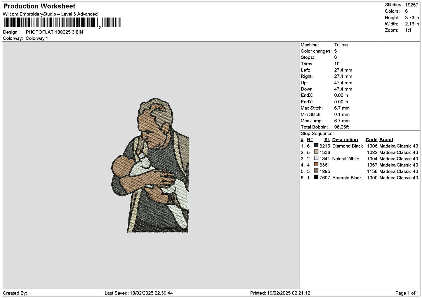 Photoflat 1802 Embroidery File 6 sizes