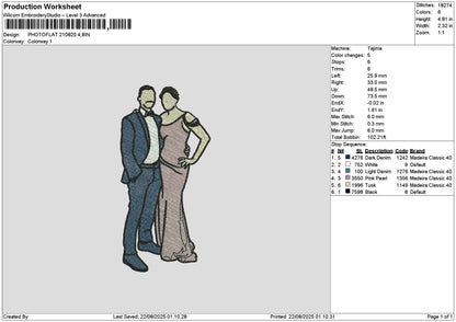 Photoflat 2108 Embroidery File 6 sizes