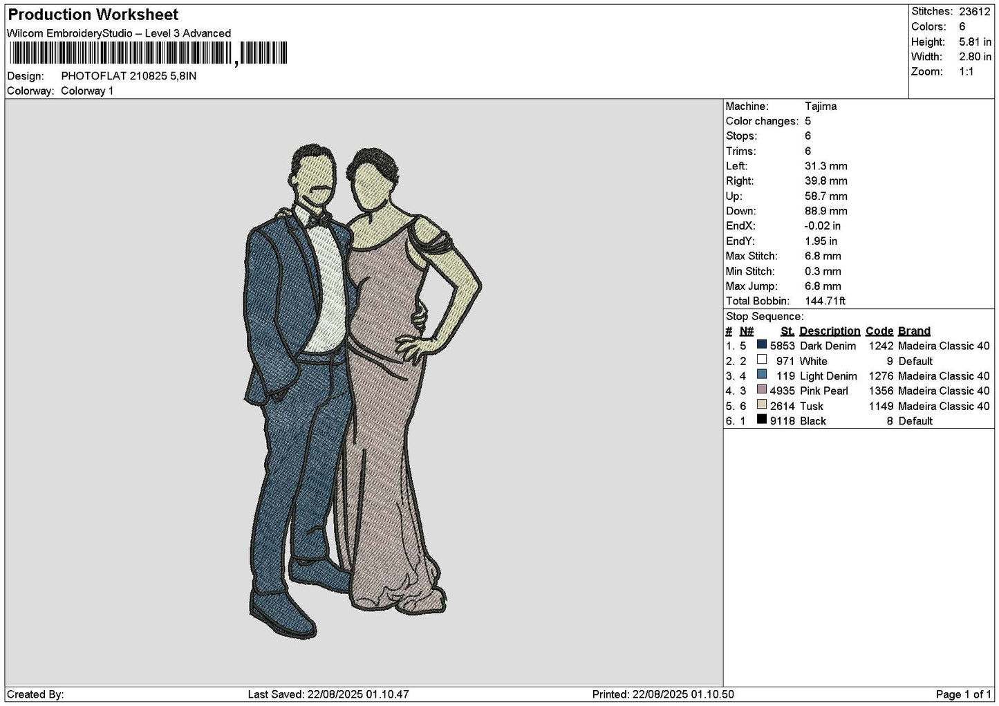 Photoflat 2108 Embroidery File 6 sizes
