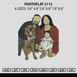 Photoflat 2112 Embroidery File 6 sizes
