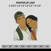 Photoflat 2309 Embroidery File 6 Sizes