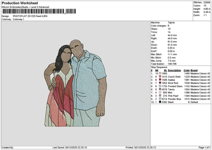 Photoflat 2512 Embroidery File 6 sizes