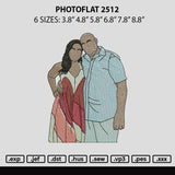 Photoflat 2512 Embroidery File 6 sizes