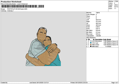 Photoflat 2512b Embroidery File 6 sizes