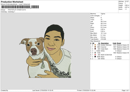 Photoflat 2703 Embroidery File 6 sizes