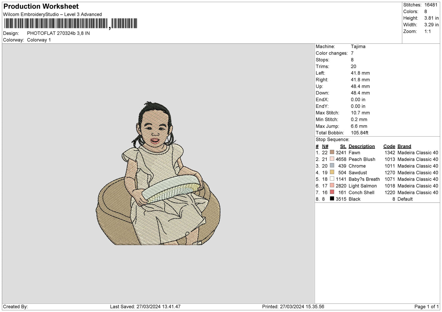 Photoflat 2703b Embroidery File 6 sizes